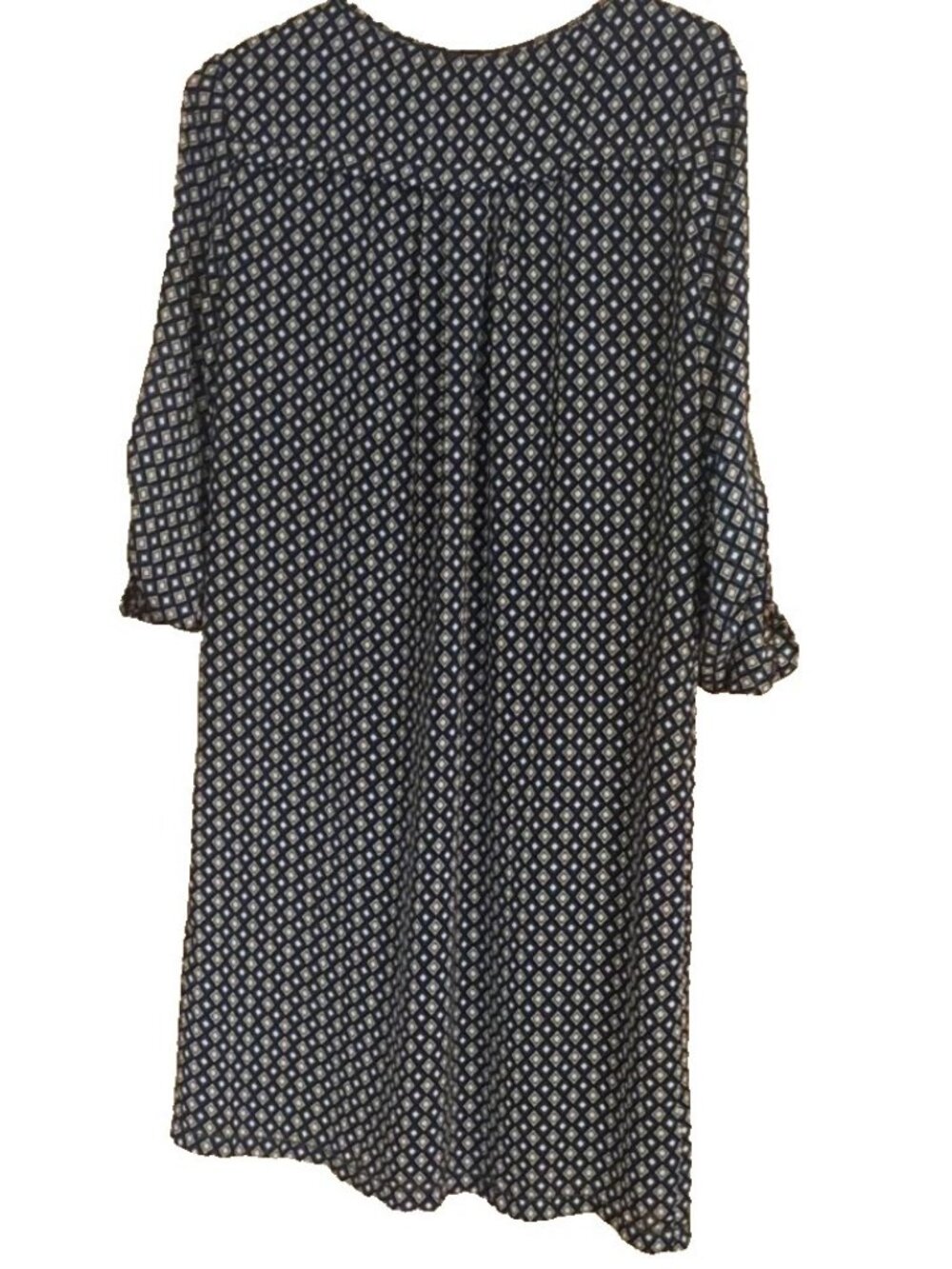 Max Studio Shift Dress L Geometric Print Blue - Picture 2 of 4